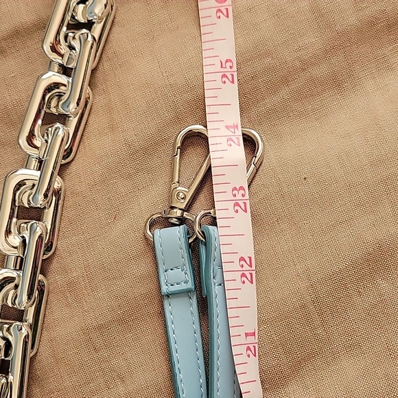 INC (International Concepts) Clutch/Shoulder/hand Bag, teal Chain handle - Picture 10 of 13